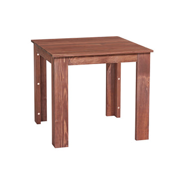 Gardeon Wooden Side Table Weather Resistant 44cm Brown