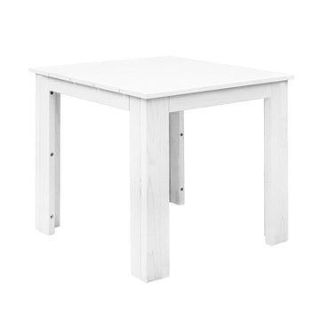 Gardeon Outdoor Side Table White Wooden for Patio Garden