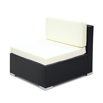 Gardeon 3-Piece Outdoor Wicker Sofa Set for Garden Lounge Furniture