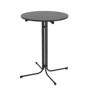 Gardeon Folding Outdoor Bar Table Steel Frame 109cm Black