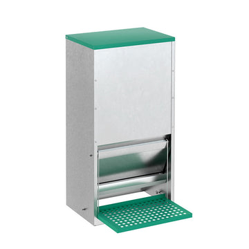 Giantz Galvanised Steel Chicken Feeder Treadle 30L