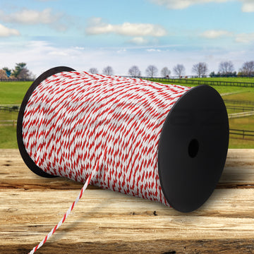 Giantz Electric Fence Polywire 500M Red White