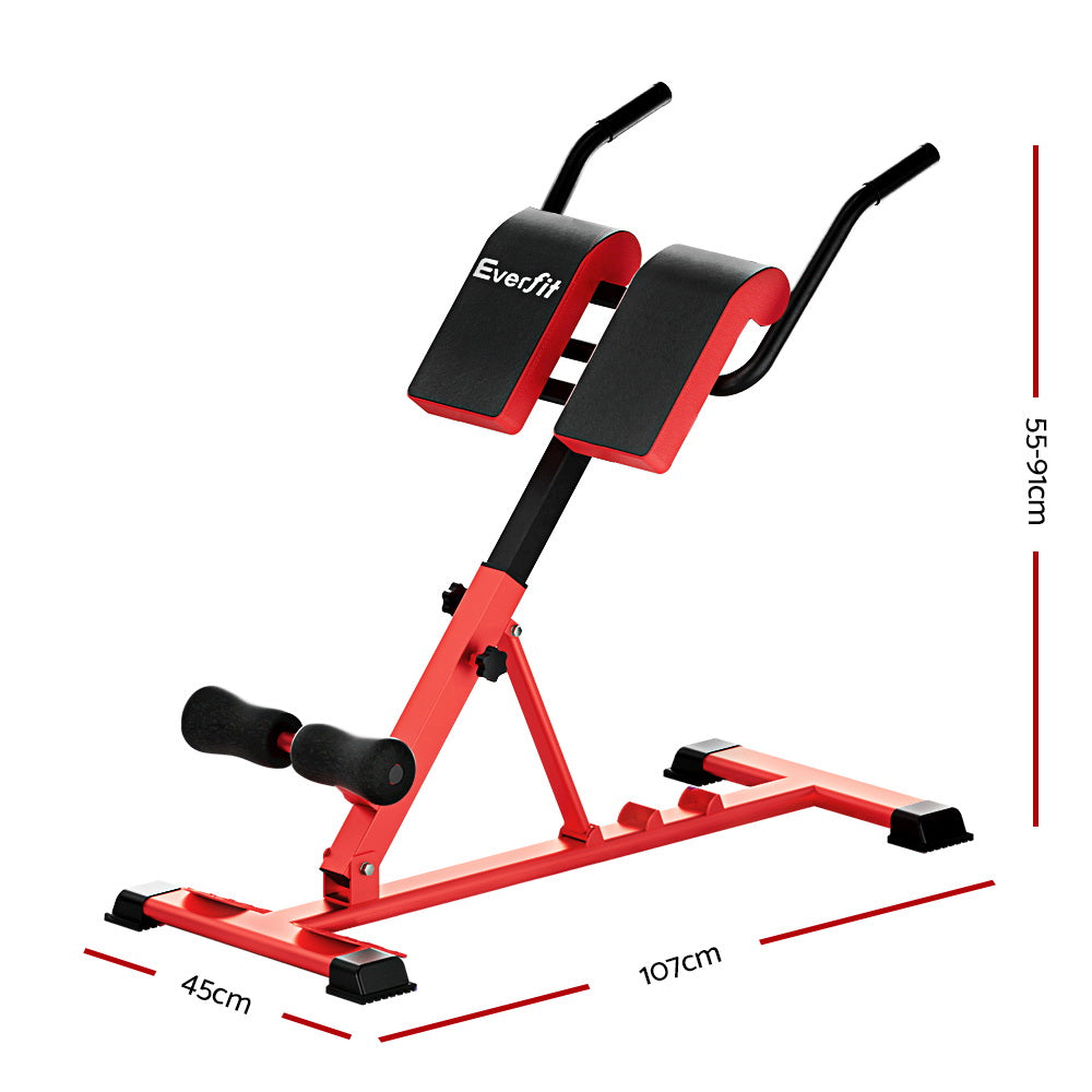 Everfit 10-in-1 Roman Chair Adjustable Home Gym 200kg Steel Frame