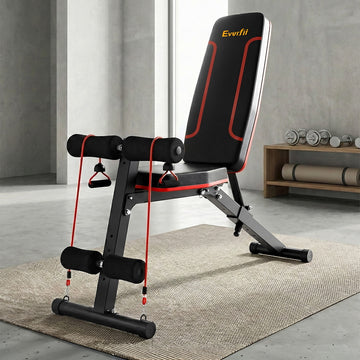 Everfit Adjustable FID Bench with Steel Frame 150kg Capacity