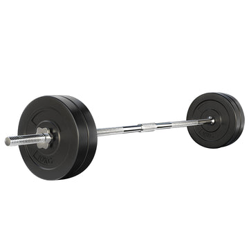 Everfit 48kg Home Gym Barbell Set Rubber Coated Weight Plates 168cm
