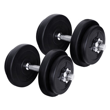 Everfit 20kg Dumbbell Set Adjustable Weight Plates for Strength Training
