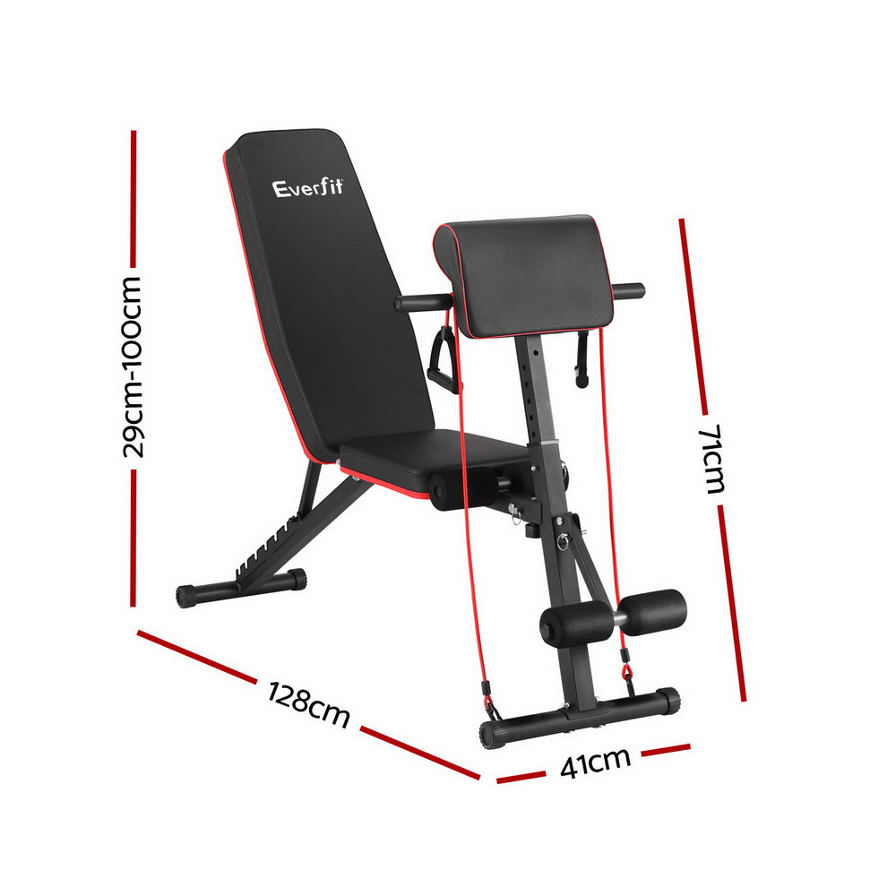 Everfit Adjustable Weight Bench 8 Level Incline 260kg Capacity