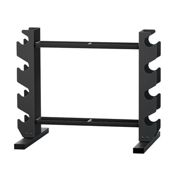 Livemor Dumbbell Rack 2-Tier Home Gym Storage 200kg Black