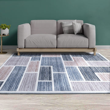 Artiss Short Pile Floor Rug 200x290cm Area Carpet Grey