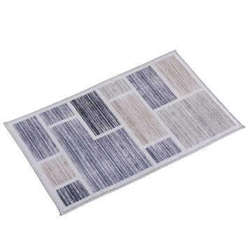 Artiss Soft Velvet Non-Slip Bath Mat Doormat 50X80cm Gray