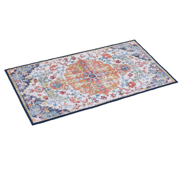 Artiss Vintage Medallion Doormat Non-slip Flannel 50x80cm