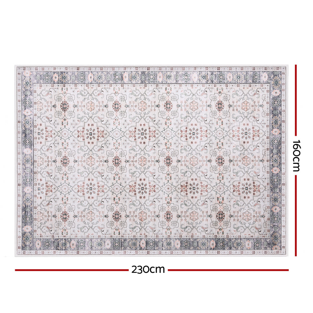 Artiss Washable Area Rug 160x230cm Machine Washable Modern Geometric