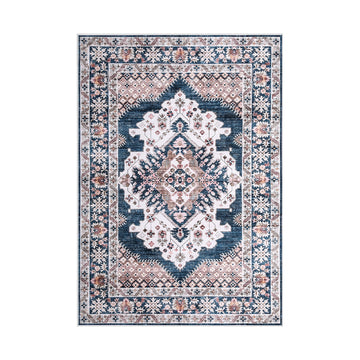 Artiss Washable Persian Area Rug 160x230cm Teal Blush Vintage