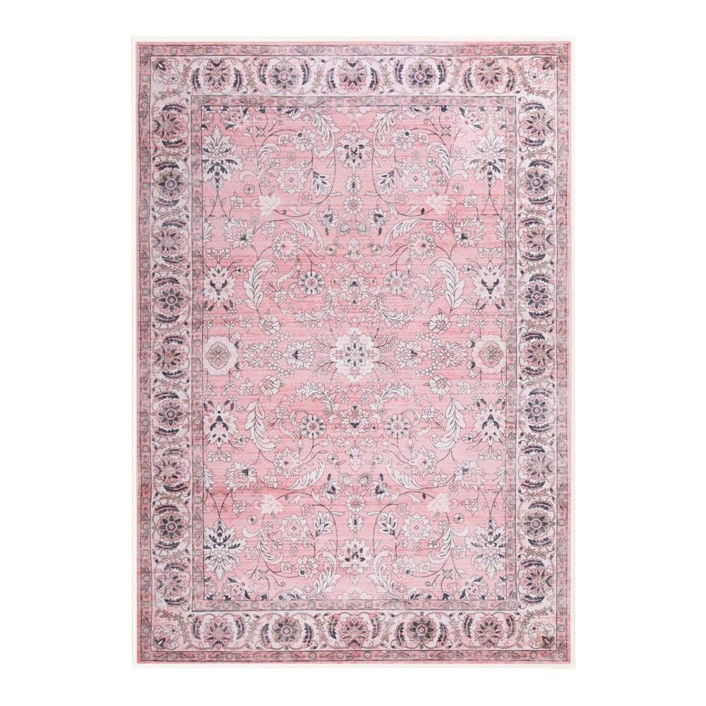 Artiss Vintage Floral Area Rug 240x340cm Washable Anti-Slip Floor Carpet