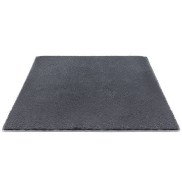 Artiss Plush Shaggy Floor Rug 160x230cm Soft Area Carpet Grey