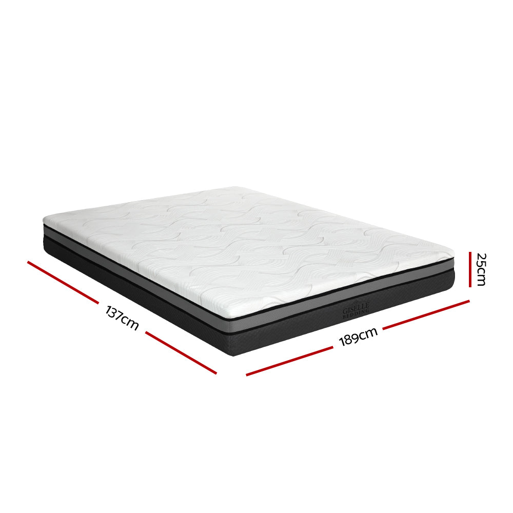 Giselle Bedding Memory Foam Mattress with Cooling Gel 25cm Double