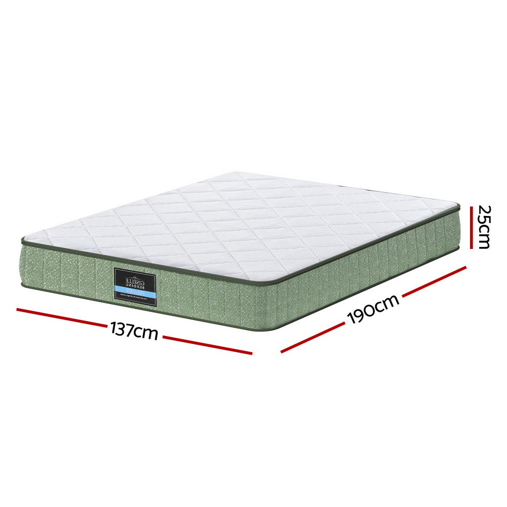 Giselle Bedding Euro Top Memory Foam Mattress 25cm Double