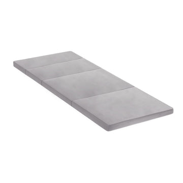 Giselle Bedding 4-Fold Foldable Mattress With Built-In Pillow Grey