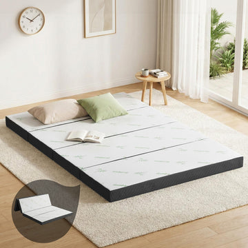Giselle Bedding Foldable Foam Mattress Bamboo Double 190cm