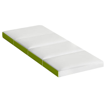 Giselle Foldable Foam Mattress Portable Convertible Chair Single Green