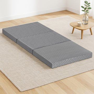Giselle Foldable Mattress Trifold Memory Foam Sofa Bed Grey