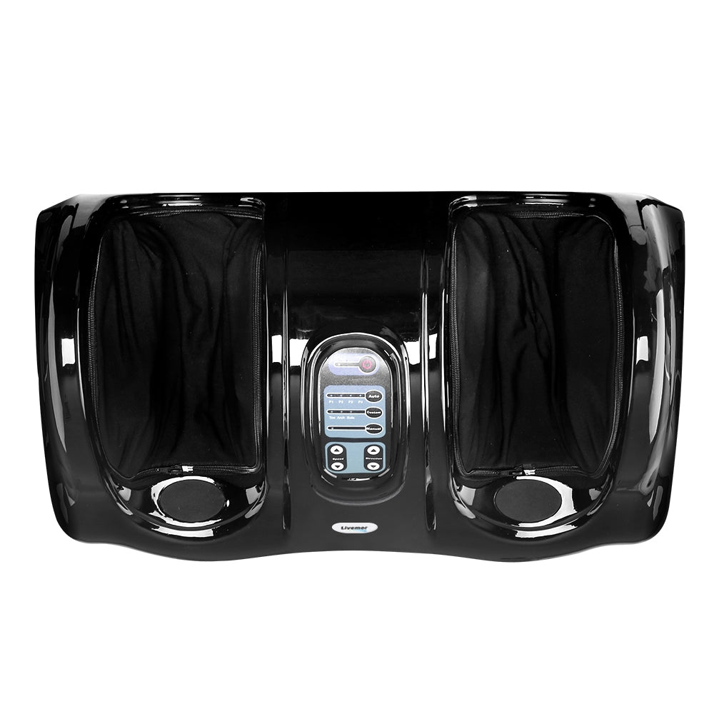 Livemor Shiatsu Foot Massager with Remote Control and Roller - Black