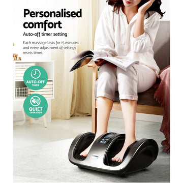 Livemor Shiatsu Foot Massager Roller Remote Control Grey