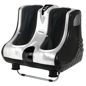 Livemor Foot Massager with Shiatsu Kneading and Roller Massage Silver