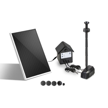 Gardeon Solar Pond Pump Submersible Water Fountain with Battery Kit LED Lights