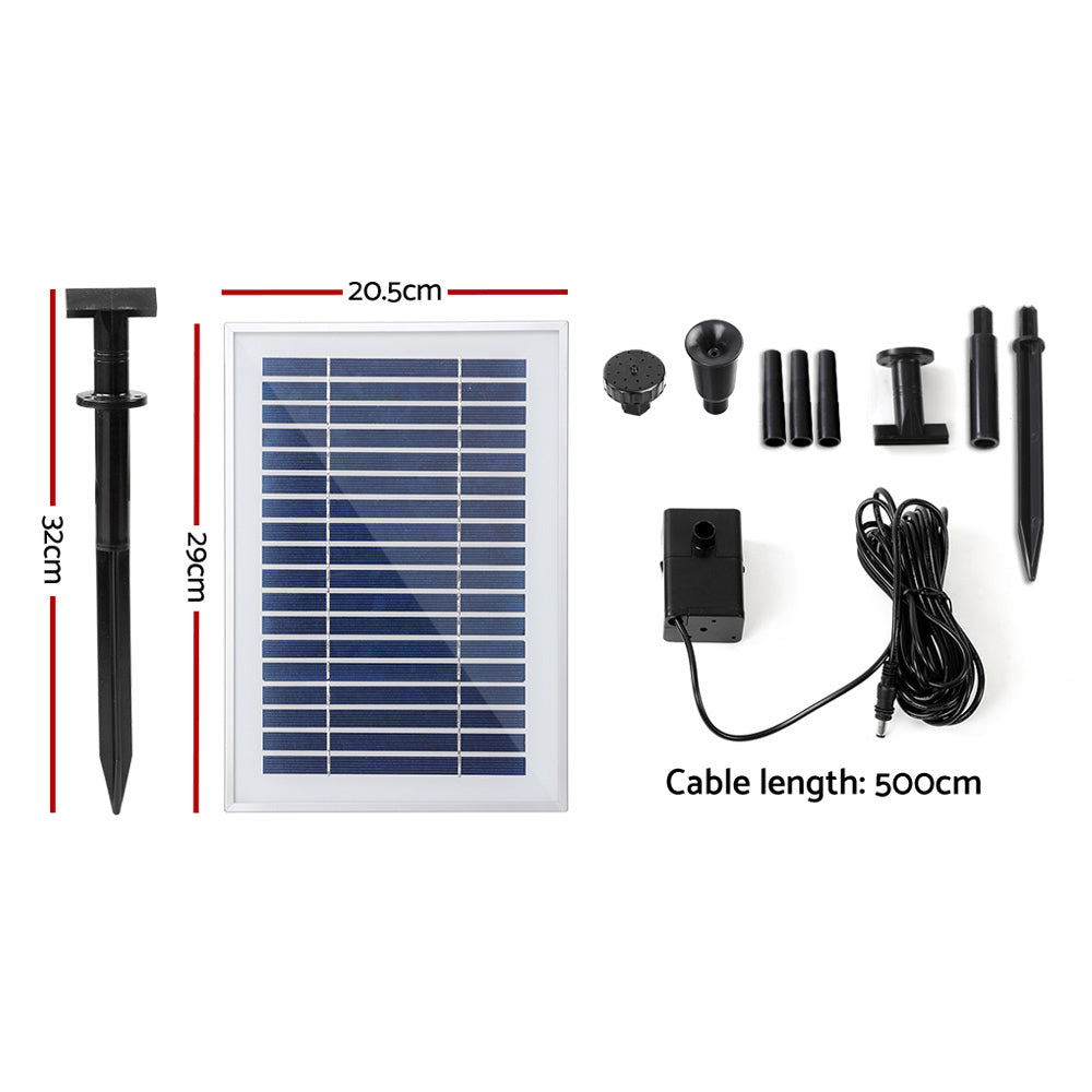 Gardeon Solar Pond Pump with Brushless DC Motor 500L/H IP68