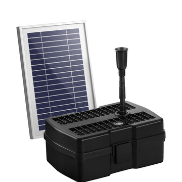 Gardeon Solar Pond Pump with Filter Box 140cm