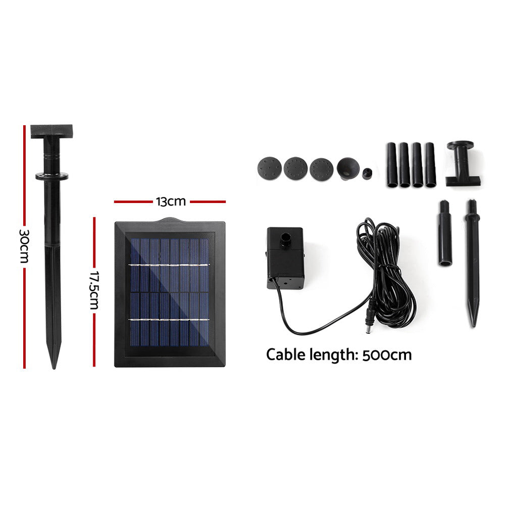 Gardeon Solar Pond Fountain Pump Kit 1.2m Lift Height