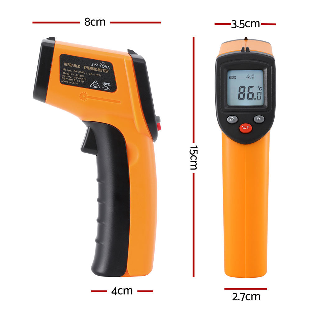 5 Star Chef Infrared Food Thermometer Temperature Gun