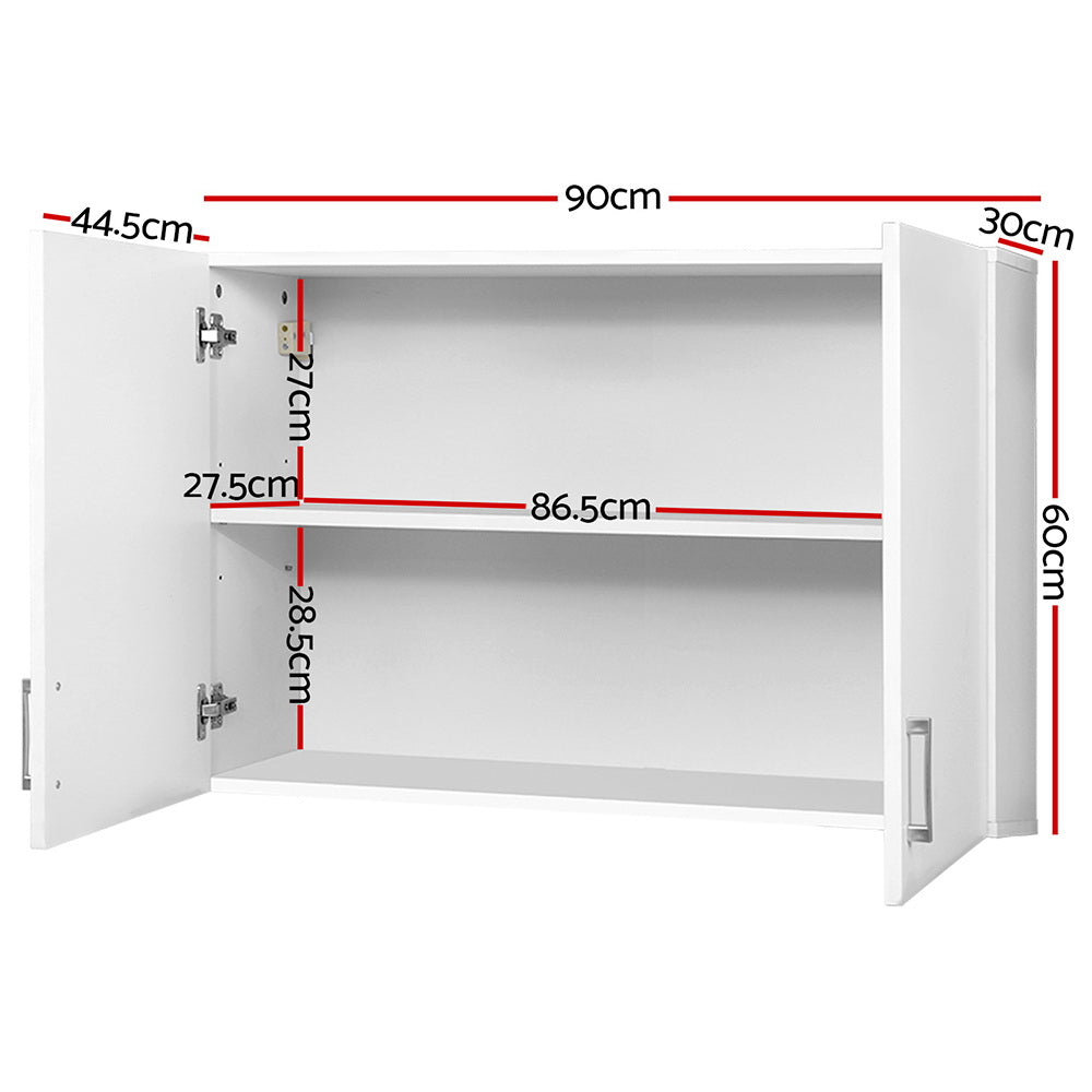 Cefito Wall Mounted Bathroom Medicine Cabinet White 900mm