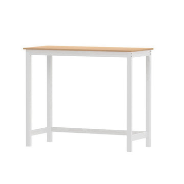 Artiss Ari Bar Table 108cm Rectangular Pine White