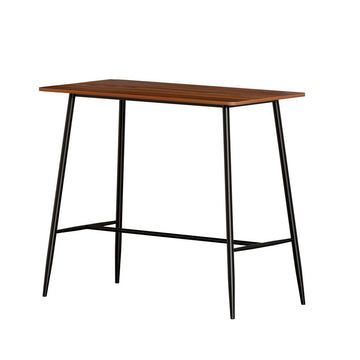 Artiss Halle Bar Table 120cm Rectangular Oak Black