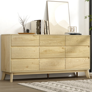Artiss XAVI 9 Drawer Chest Tallboy Cabinet Pine