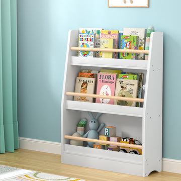 Keezi Kids 3 Tier Bookshelf White