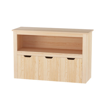 Keezi Kids Bookshelf 3 Drawers Storage Organiser White