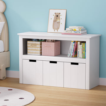 Keezi Kids Storage Bookshelf 3 Drawer White