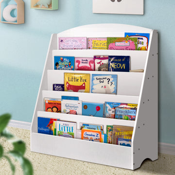 Keezi Kids Bookshelf 5-Tier White