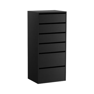 Artiss 6 Drawer Chest of Drawers Dresser Tallboy Black