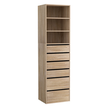 Artiss Chest of Drawers with Shelves 6-Drawer Bedroom Storage Pine