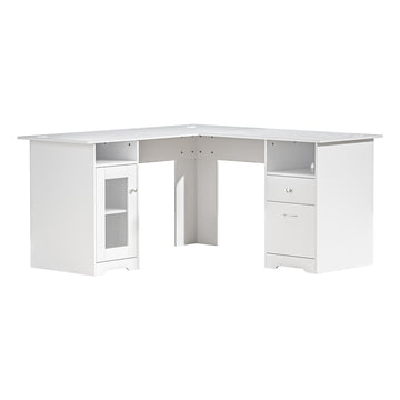 Artiss L-Shape Computer Desk Corner Home Office White