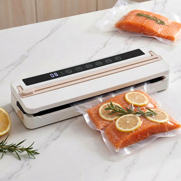 Devanti 110W Food Vacuum Sealer Machine 60Kpa 6 Modes White