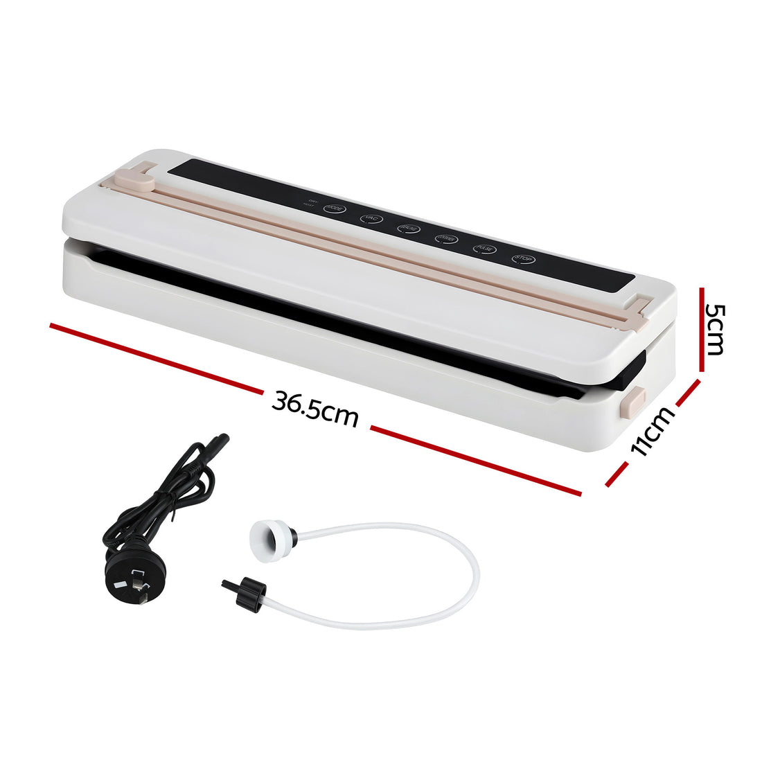 Devanti 110W Food Vacuum Sealer Machine 60Kpa 6 Modes White