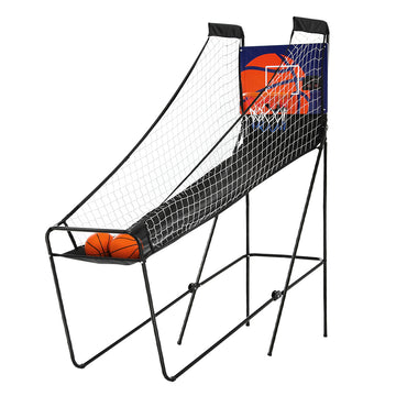 Electronic Basketball Arcade Machine Double Shot Lane with LED Scorer Black