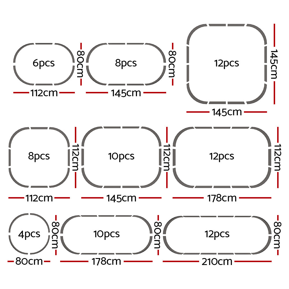 Green Fingers Modular Galvanised Steel Garden Bed 9 Configurations 45cm