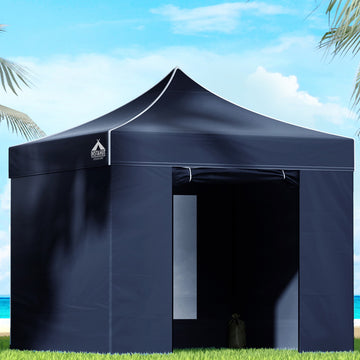 Instahut Pop Up Gazebo 3x3m 500D Oxford UV Water Resistant Navy