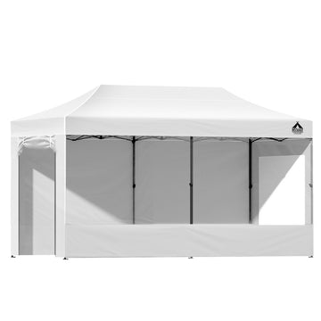 Instahut Pop Up Marquee Gazebo 3x6m UV Water Resistant Folding White